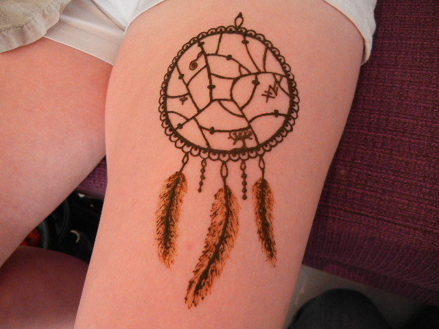 henna thigh designs
