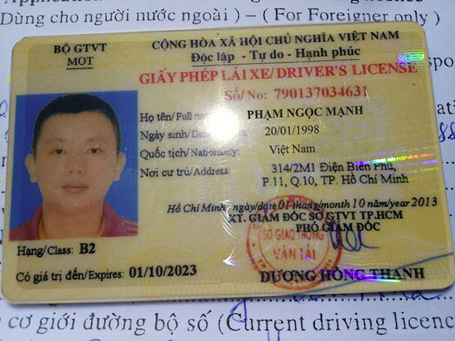 2 PSD CMND Mặt Trước, Và 1 PSD Bằng Lái Xe