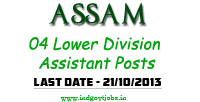 Assam Lower Division Assistant 2013
