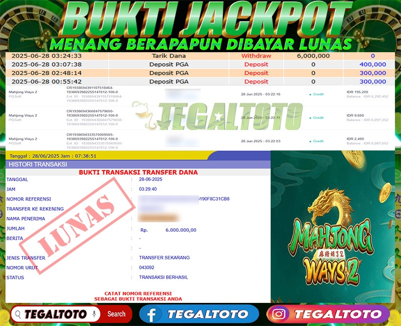 Bukti Jackpot