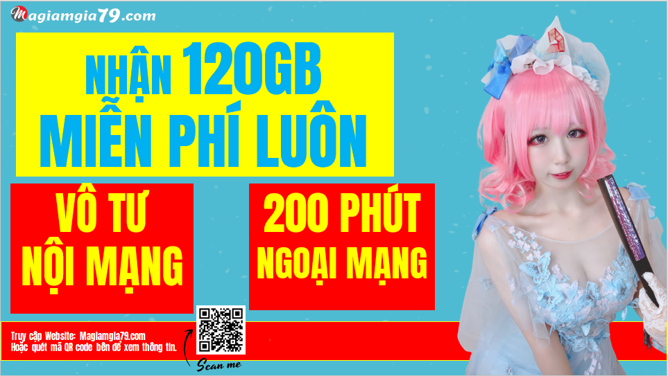 Đăng ký gói 120GB/tháng VD149S Vinaphone