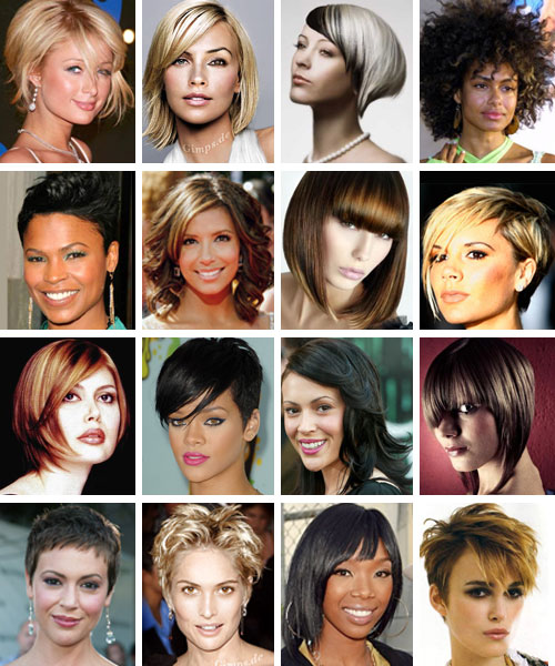 Commenting about the different hairstyles worn by women 