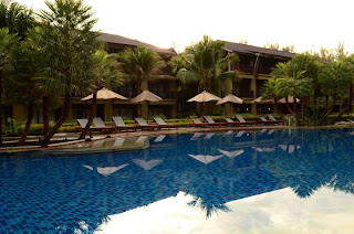 Swimming pool at Anantara SI kao Hotel Front Thailand