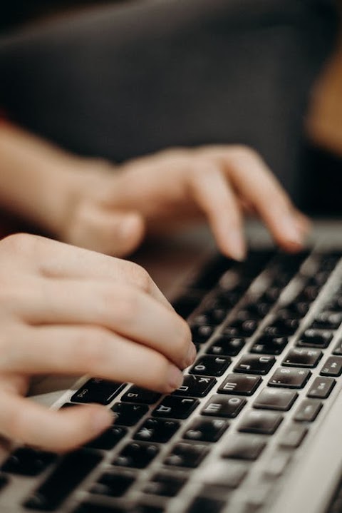 Writing Something On Keyboard