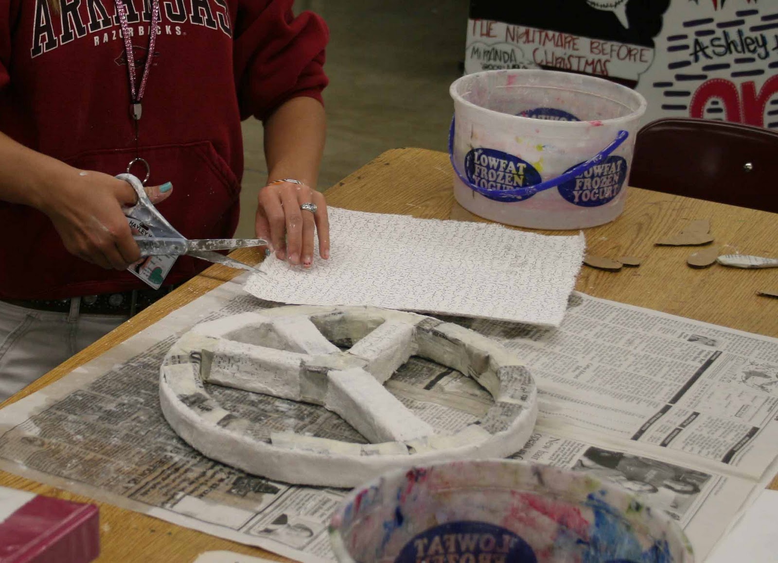 Mrs. Macre's Art Class: Plaster Sculptures...Update from the Art Room