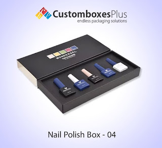 We are offering you enormous designs and styles in different sizes according to the requirements of your nail polish. Custom nail polish boxes give you an extra layer of protection and save the quality of your nail polish till it finishes. Front tuck boxes, front lock tuck boxes, sleeve boxes, boxes with ribbons, and any style and design you want to customize. We are here to give you a solution for kind of your problem related to the nail polish boxes.
