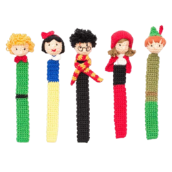 Marcapáginas personajes a crochet