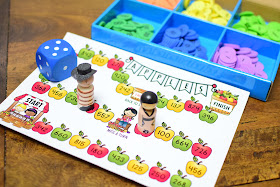 FREE Place Value Apple Board Game