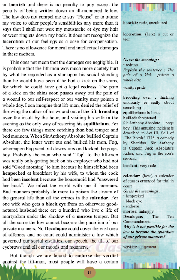 Chapter 1.2: On Saying “Please” English Yuvakbharati 12th Standard HSC Maharashtra State Board chapter 1.2