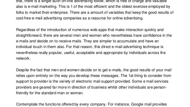 Email Marketing - Free Email Marketing Services