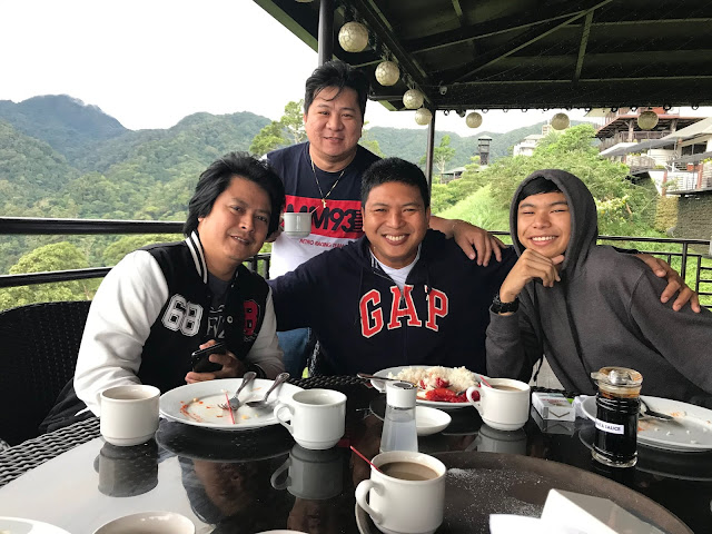 Boys having breakfast at Vista Tala Bataan