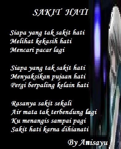  PUISI  CINTA BY ANISAYU Sakit  Hati 