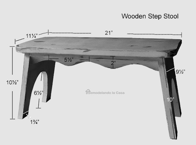 how to build a step stool - painting it to look old