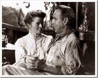 Katherine Hepburn and Humphrey Bogart