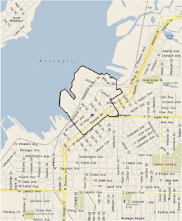 Map-Grand Rapids, MI-Muskegon, MI (Muskegon County) Downtown