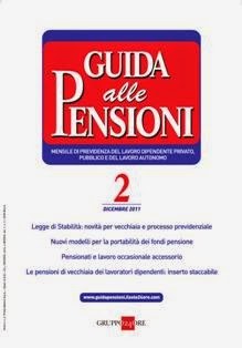 Guida alle Pensioni 2011-02 - Dicembre 2011 | PDF HQ | Mensile | Normativa
Guida alle Pensioni è il nuovo mensile dedicato alla previdenza del lavoro dipendente privato e pubblico e del lavoro autonomo.
La rivista rappresenta un punto di riferimento fondamentale per consulenti del lavoro, avvocati giuslavoristi/previdenzialisti, enti e casse previdenziali, Istituti di patronato e sindacati, CAF e tutti coloro che operano nel mondo del Lavoro e della Previdenza. Grazie ad una grafica chiara ed immediata, il tema delle pensioni viene sviluppato nella sua totalità in modo semplice ed esaustivo con esempi applicativi, casi pratici svolti, con numerosi schemi di calcolo, tabelle ufficiali degli enti previdenziali, le ultime indicazioni dell'INPS, i testi di commento e risposte a quesiti.