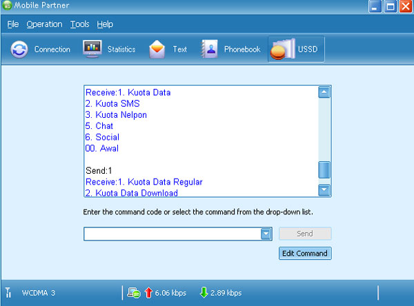 Cek Kuota Internet Tri di Modem dengan Metode Dial