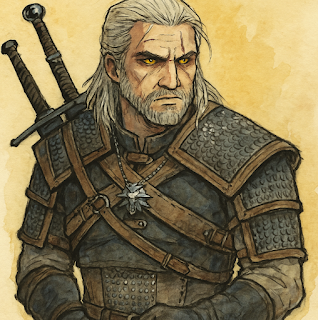Geralt of Rivia from The Witcher Universe