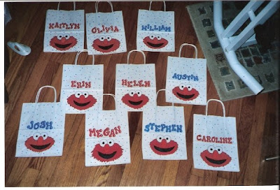 Party Favor Supplies on Jessica Rose Paints  Elmo Party Favors