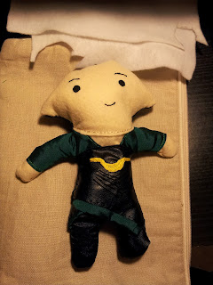 Initial basic Loki plushie - hair has not come out right