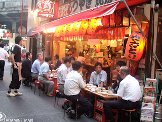 An Izakaya, a Japanese pub, in summer