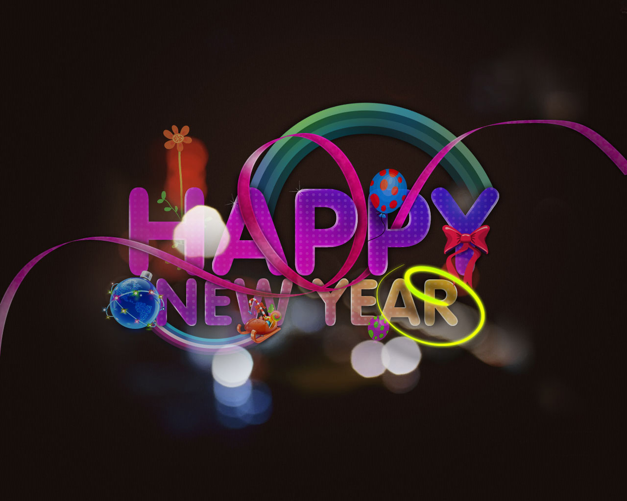 Free PSP Themes Wallpaper: Happy New Year and Christmas Wallpapers