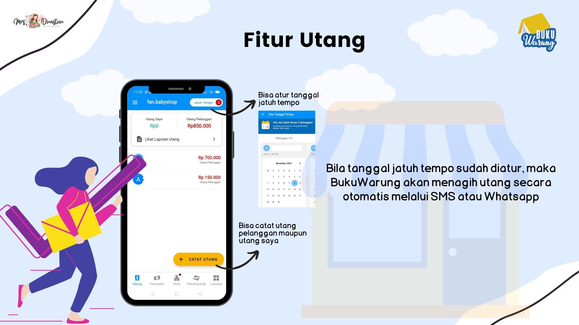 Fitur Utang BukuWarung