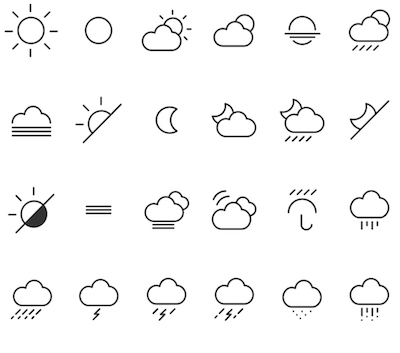 お天気アイコン