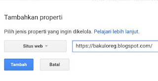 Daftar Blog di Google Webmaster