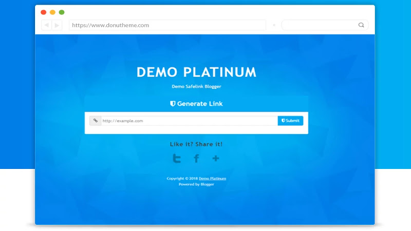 Safe Platinum safelink Blogger Template - Responsive Blogger Template