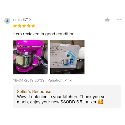 testimoni SSODD mixer 5.5L pink - ssodd review 15
