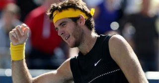 Del Potro after defeating Rafael Nadal at the US Open