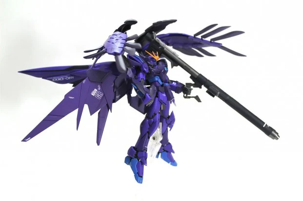 Custom Build: RG 1/144 Wing Gundam Zero Frozen Teardrop Black Wing