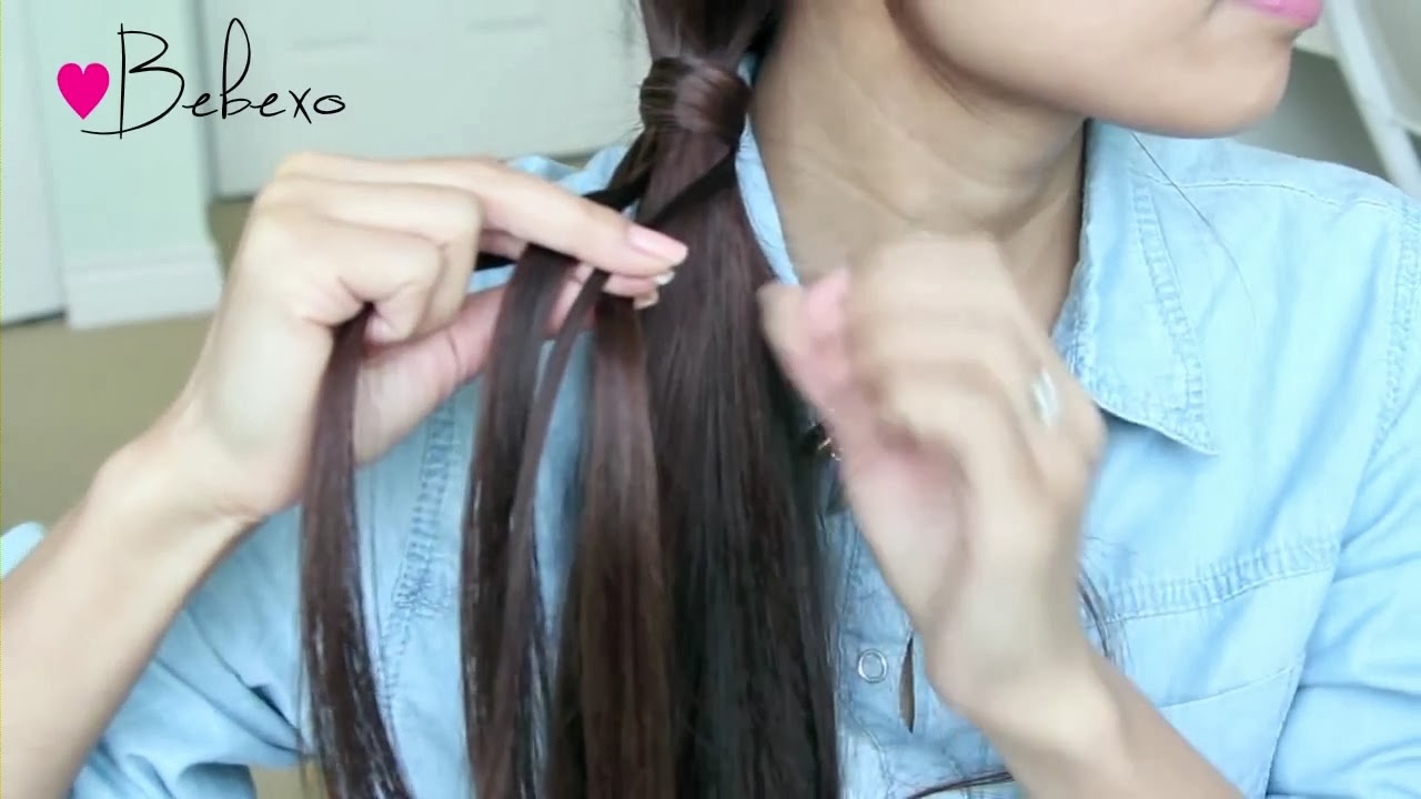  Cara  Menata Rambut  Panjang Membuat Kepang  Rambut  Ekor 