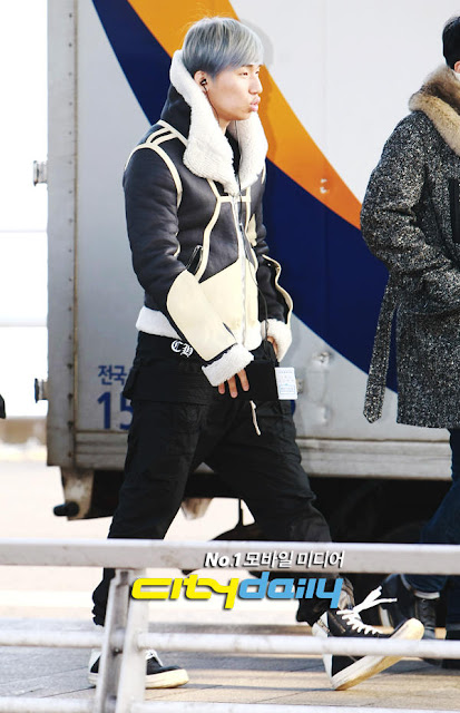 Big Bang Daesung airport fashion 121214 Rick Owens