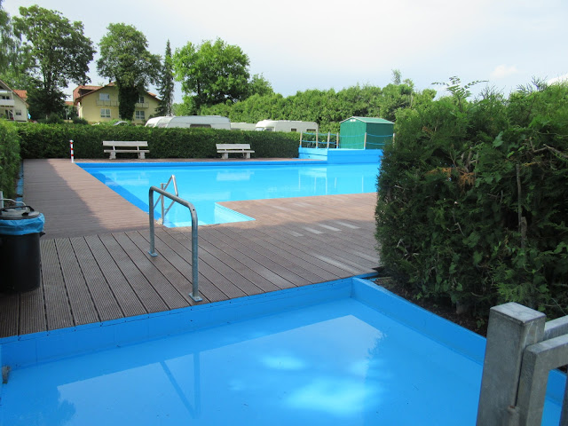 das tolle Freibad auf dem Campingplatz Camping Illertissen