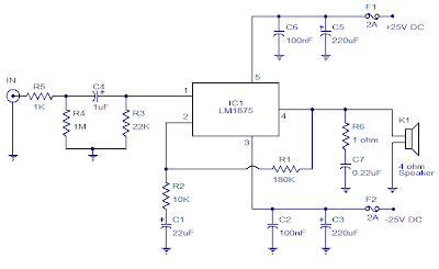 20W Car Audio Amplifier with LM1875