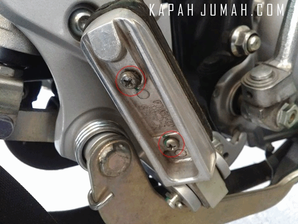 Ganti Karet Pedal Yamaha New Vixion