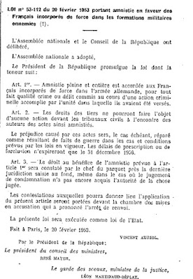 Extrait J.O Loi 53-112 du 20 février 1953