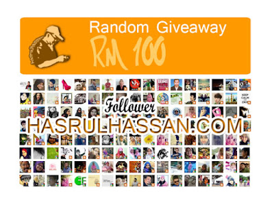 HASRULHASSAN Random Giveaway RM100 Follower 