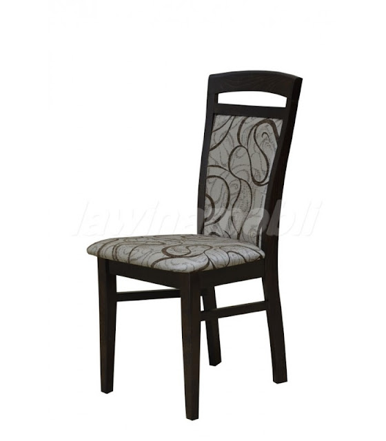 Krzesło tapicerowane z litego drewna bukowego
