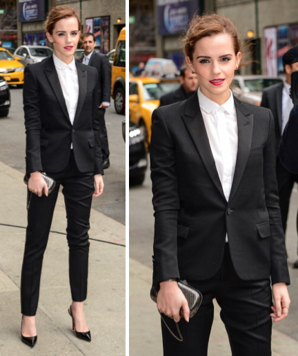 Emma Watson Promotes Noah in Style