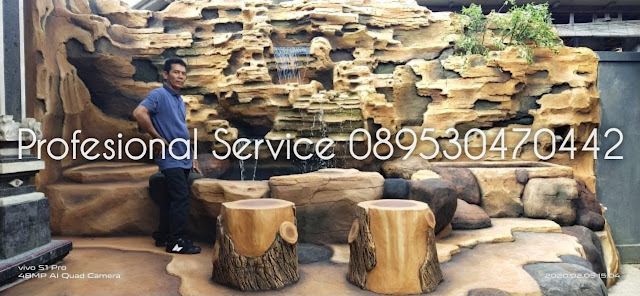Jasa Tukang Dekorasi Kolam Tebing Bojonegoro | Jasa Pembuatan Kolam Air Terjun Relief Terbaik Bojonegoro