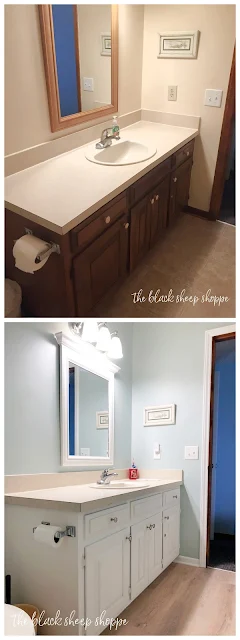 Before and After Masterbath Refresh.