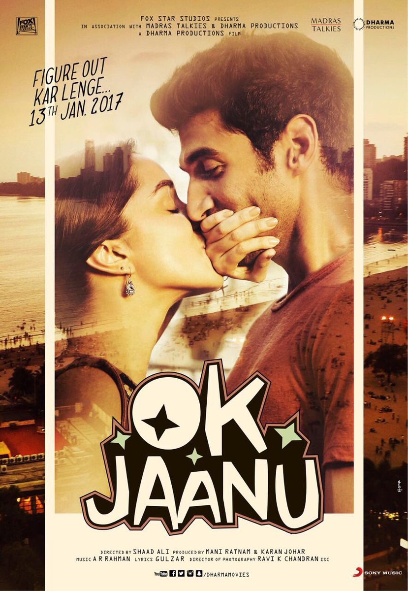 full cast and crew of Aditya Roy Kapur, bollywood movie Ok Jaanu! wiki, Ok Jaanu film story, poster, trailer ft Shraddha Kapoor hit or flop movie, Ok Jaanu release date 2016