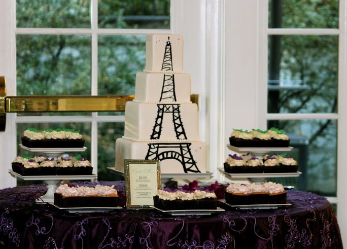 The theme of the wedding was Paris They wanted the Eiffel Tower 