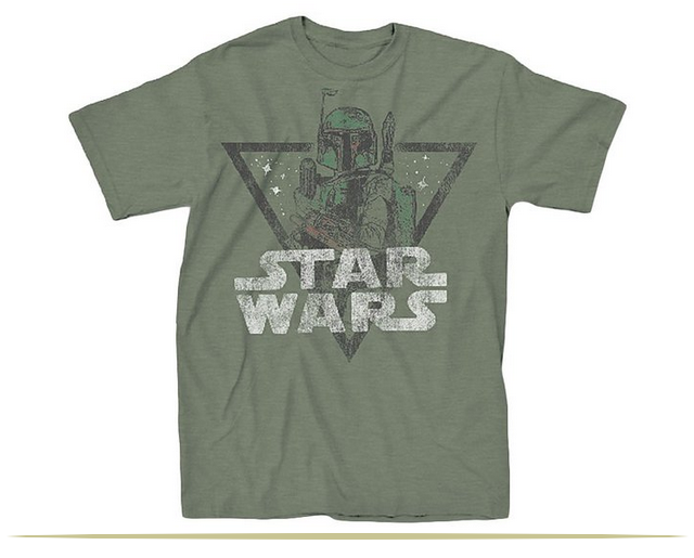 Star Wars Retro Boba Fett Adult T-Shirt  |  www.9CoolThings.com
