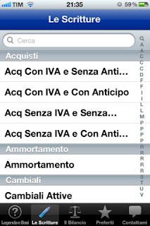 L'app La Contabilitá