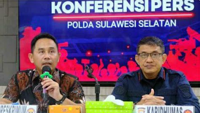 Polda Sulsel Gelar Konferensi Pers Penanganan Kasus Penggelapan Oknum Rektor PT Ternama di Makassar 