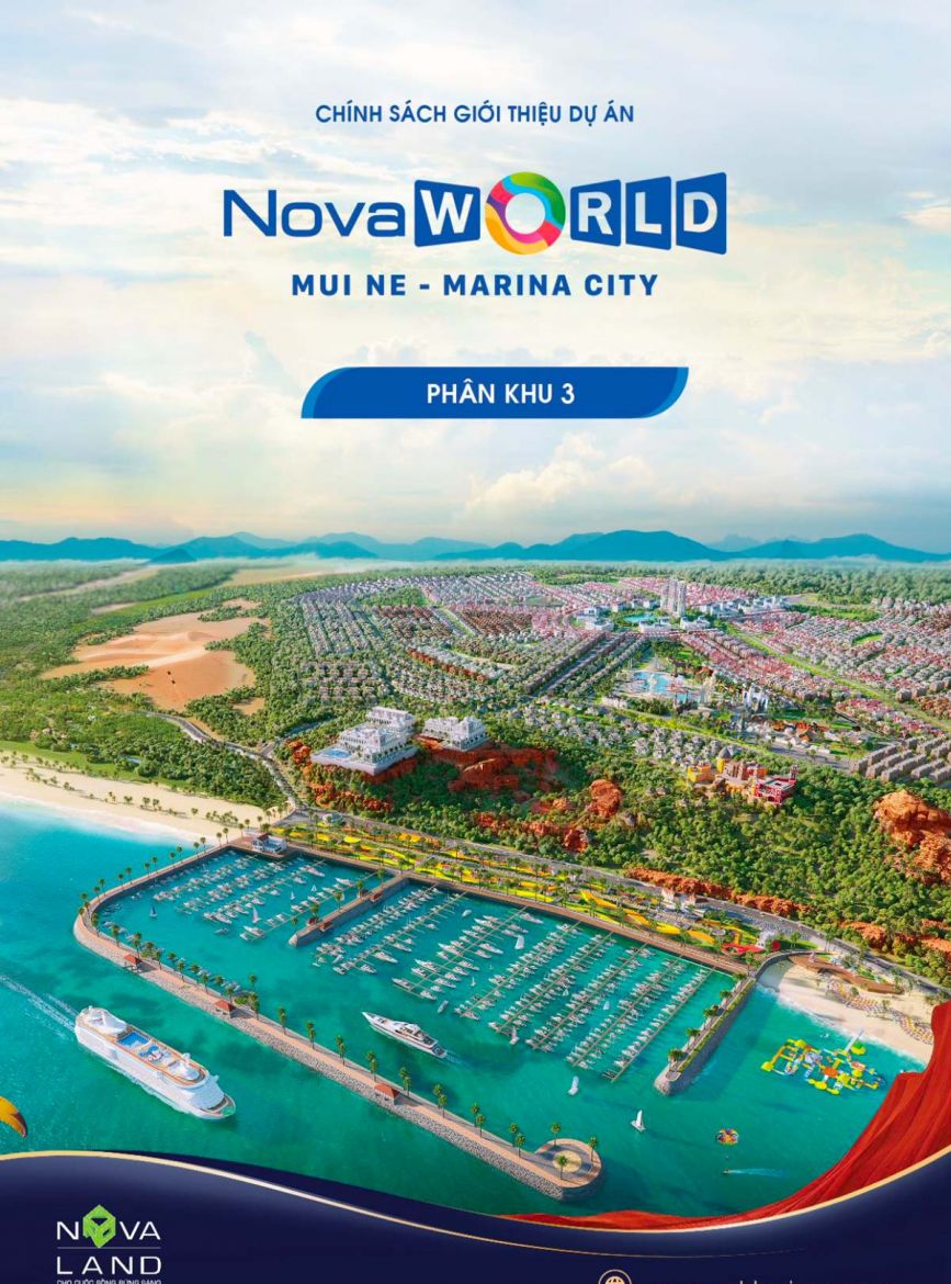 Mở bán dự án NovaWorld Mũi Né Marina City Phan Thiết Bình Thuận - biệt thự liền kề shophouse